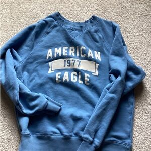 Blue american eagle crew neck